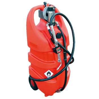 Jerrican EMILCADDY® de transport d'huile propre 55L ou 110L en polyéthylène avec pompe manuelle