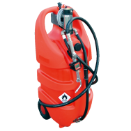 Jerrican EMILCADDY® de transport d'huile propre 55L ou 110L en polyéthylène avec batterie et chargeur intégrés